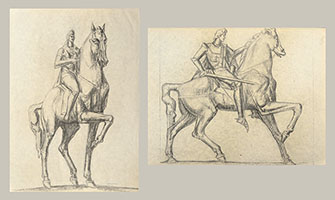 TWO STUDIES FOR EQUESTRIAN MONUMENTS