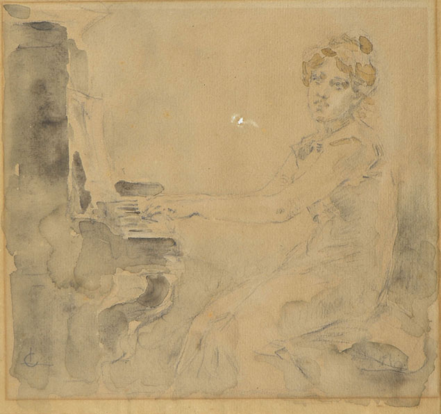FANCIULLA AL PIANOFORTE