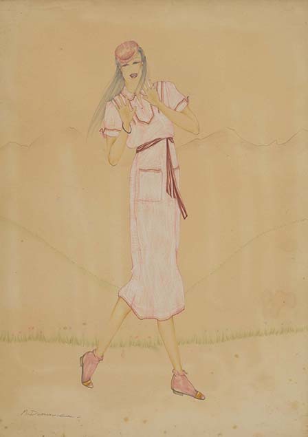 STANDING FEMALE MODEL