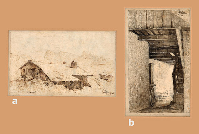 TWO GLIMPSES OF CORTINA D'AMPEZZO