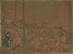 ANTIQUES MARKET, PROBABLY IN CHIAVARI